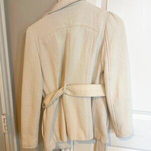 white belted coat women